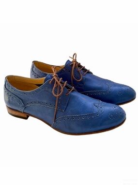 L’artigiano Sorrentino Blue Size 40
US 9 Oxford Shoes Leather Lace Up Classic